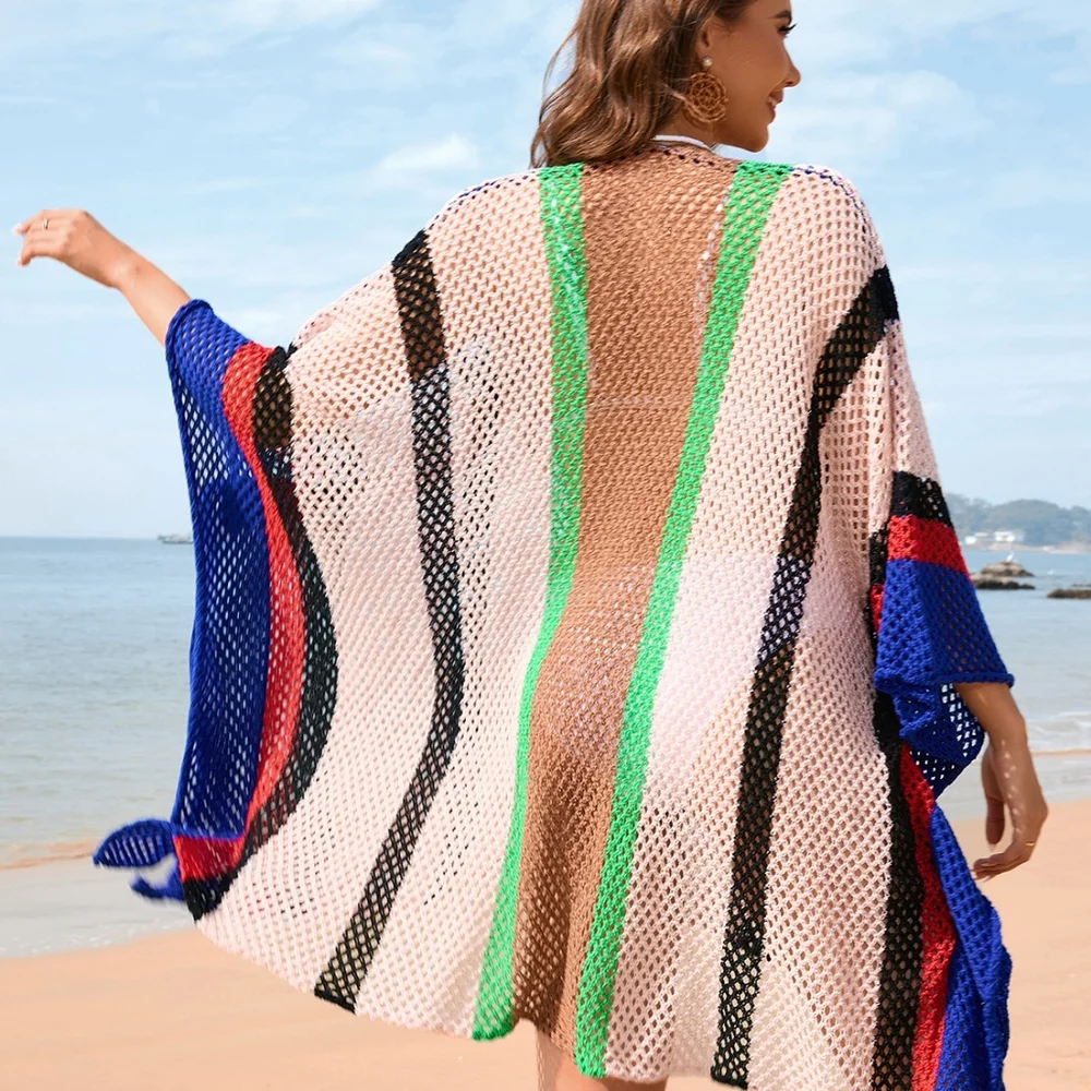 Luminous Sands Openwork Coverup - Black